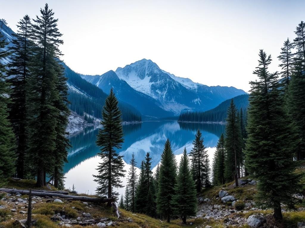 Rama Lake and alpine forest in Astore Valley, Gilgit-Baltistan